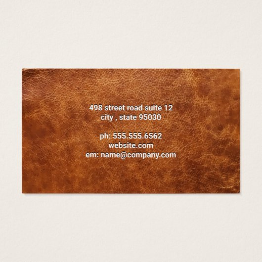 ブラウンレザー背景 (裏面)