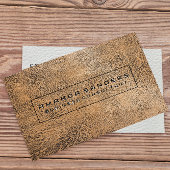 ブラウンレザー背景 名刺