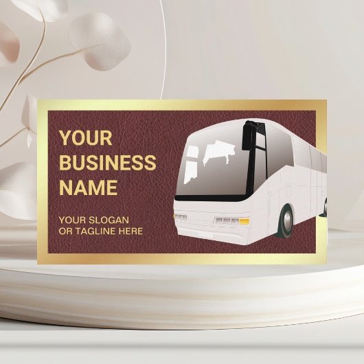 ブラウンレザー観光ツアーバス旅行代理店 名刺