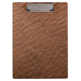 ブラウンレザー クリップボード