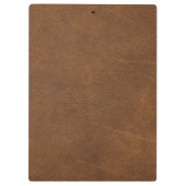 ブラウンレザー クリップボード (裏面)