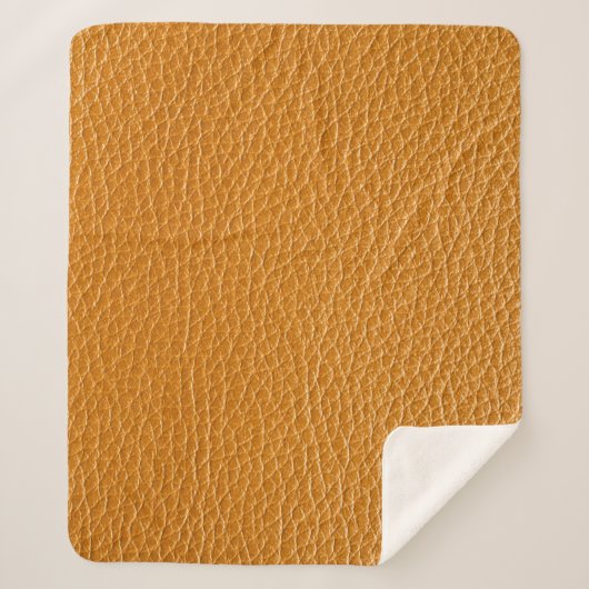 ブラウンレザー、クローズアップテクスチャ背景。 シェルパブランケット (正面)