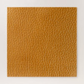 ブラウンレザー、クローズアップテクスチャ背景。 ジグソーパズル (横)