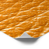 ブラウンレザー、クローズアップテクスチャ背景。 ポスター (角)