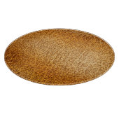 ブラウンレザー：テクスチャの詳細クローズアップ カッティングボード (角)