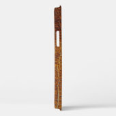 ブラウンレザー:テクスチャ付き背景。 Case-Mate iPhoneケース (裏面 / 右)