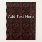 ブラウンレザー プランナー手帳 (正面)