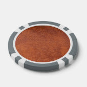ブラウンレザー ポーカーチップ (シングル)