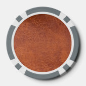 ブラウンレザー ポーカーチップ (裏面)