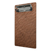 ブラウンレザー ミニクリップボード (アングル2)
