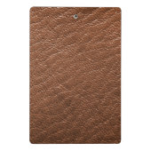 ブラウンレザー ミニクリップボード (裏面)