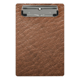 ブラウンレザー ミニクリップボード