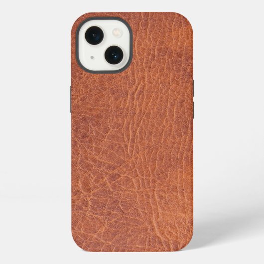 ブラウンレザー iPhoneケース (裏面)