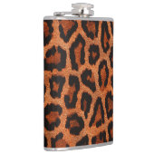 ブラウンレッドブラックレオパードアニマルプリント フラスク (右)