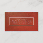 ブラウンレッドレザー 名刺 (裏面)