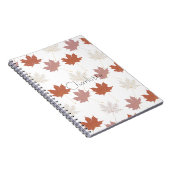 ブラウンレッド秋葉フローラY2Kパターン ノートブック (右側)