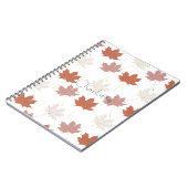 ブラウンレッド秋葉フローラY2Kパターン ノートブック (左側)