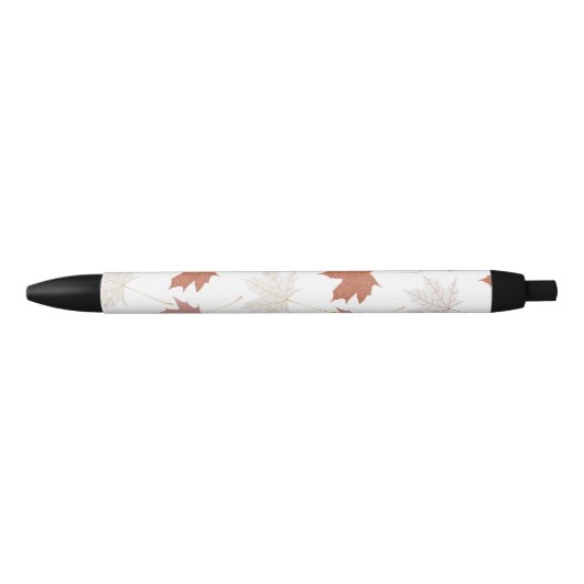ブラウンレッド秋葉フローラY2Kパターン 黒ボールペン (正面)
