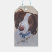 ブラウンレトリバー及びホワイトレトリバー |ギフトラベル ギフトタグ (正面)