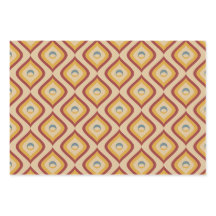 ブラウンレトロ自然波状レトロヴィンテージミッドセンチュリー