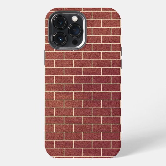 ブラウンレンガの壁 iPhoneケース iPhone 13 Pro Maxケース (裏面)