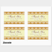 ブラウンレ縁どス感謝していは、町の抱き枕から 長方形シール (シート)