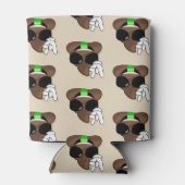 ブラウンロックオンウンチ絵文字クーラーボックス 缶クーラー (裏面)