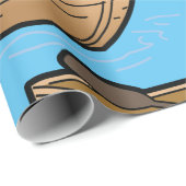 ブラウンローボートラッピング紙 ラッピングペーパー (ロールコーナー)