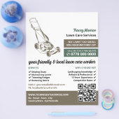 ブラウンローンモーア、芝生サー気にビス チラシ (シングル)