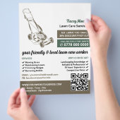 ブラウンローンモーア、芝生サー気にビス チラシ (手)