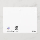 ブラウンワイルドホースクロッシングロードDIYポストカード ポストカード (裏面)