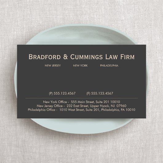 ブラウンヴィンテージプロフェッショナル弁護士法律事務所 名刺