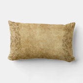 ブラウンヴィンテージ紙つる植物PLdesign ランバークッション (裏面)