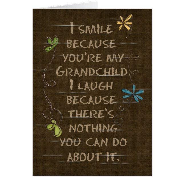 ブラウン上の孫フローラグリッター用誕生日 (正面)