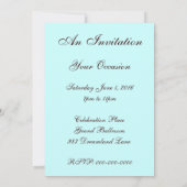 ブラウン中世エレメントカスタム招待状 招待状 (裏面)