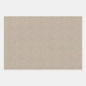 ブラウン伝統的紙バッグスタイル包装紙 ラッピングペーパーシート (正面3)