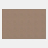 ブラウン伝統的紙バッグスタイル包装紙 ラッピングペーパーシート (正面)