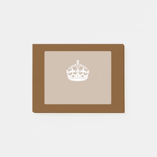 ブラウン保にカームクラウンオン ポストイット (正面)