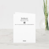 ブラウン保の新しいグリーティングカードの秘密 カード (裏面)