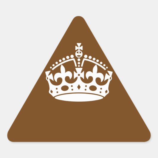 ブラウン保デコールのCalm Crown 三角形シール (正面)