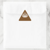 ブラウン保デコールのCalm Crown 三角形シール (バッグ)