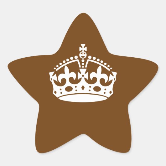 ブラウン保デコールのCalm Crown 星シール (正面)