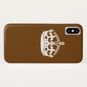 ブラウン保デコールのCalm Crown Case-Mate iPhoneケース (裏面(横))