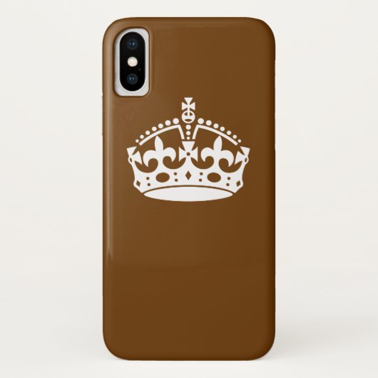 ブラウン保デコールのCalm Crown Case-Mate iPhoneケース (裏面)
