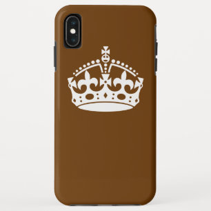 ブラウン保デコールのCalm Crown iPhone XS Maxケース