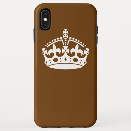 ブラウン保デコールのCalm Crown Case-Mate iPhoneケース (裏面)