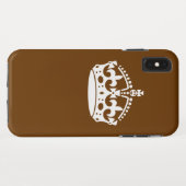 ブラウン保デコールのCalm Crown Case-Mate iPhoneケース (裏面(横))