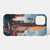 ブラウン写真の建築建物 iPhoneケース (裏面横)