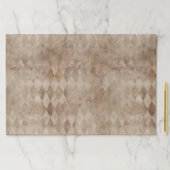 ブラウン動揺してハーレクイン紙ランチョンマット ペーパーパッド (インサイチュ)