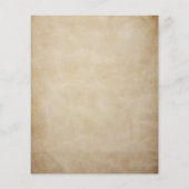 ブラウン動揺して素朴ウェディングレセプションディナー (裏面)